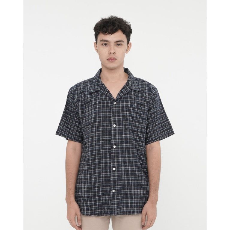 Erigo Short Sleeve Flannel Brage Blue sold by Erigo