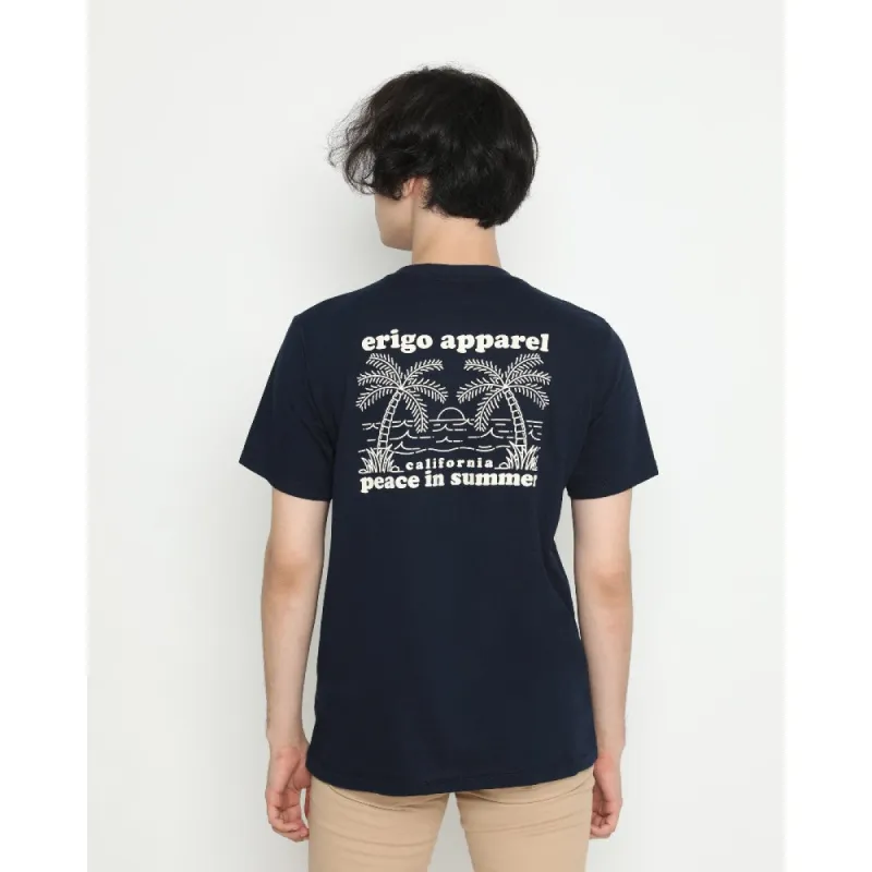 Erigo T-Shirt Summer Peace Navy made by Erigo