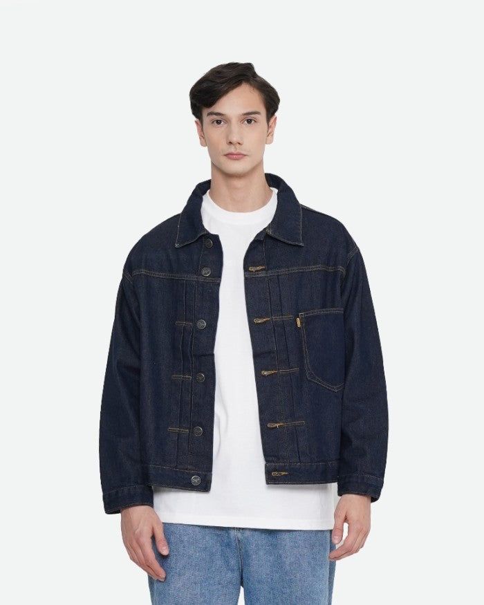 Erigo Denim Jacket Pocket Furka Mud Blue sold by Erigo