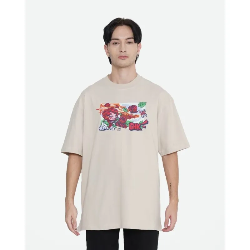 Erigo T-Shirt Chika JKT48 Almond Milk By Kemas Acil sold by Erigo