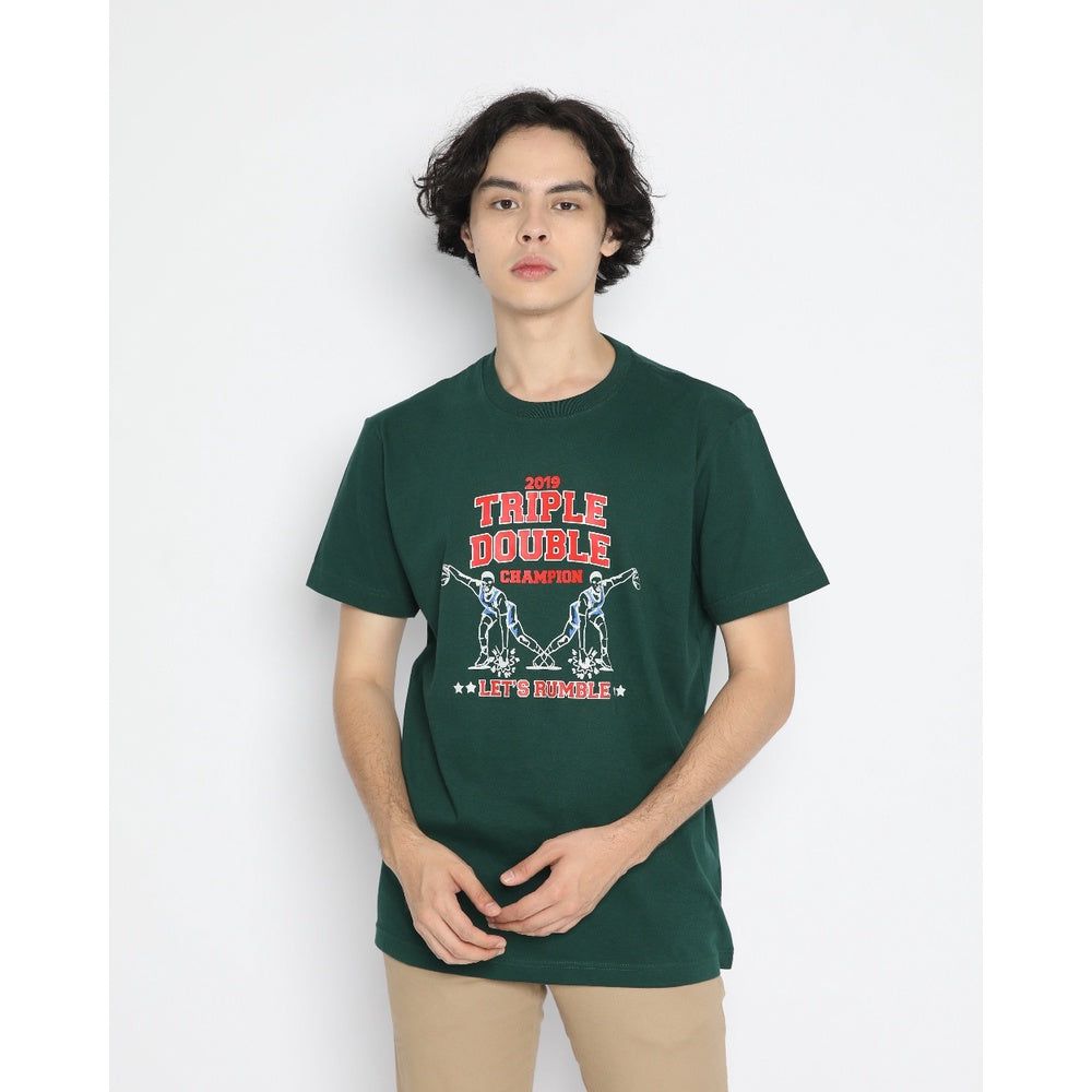 Erigo T-Shirt Let'S Rumble Green sold by Erigo