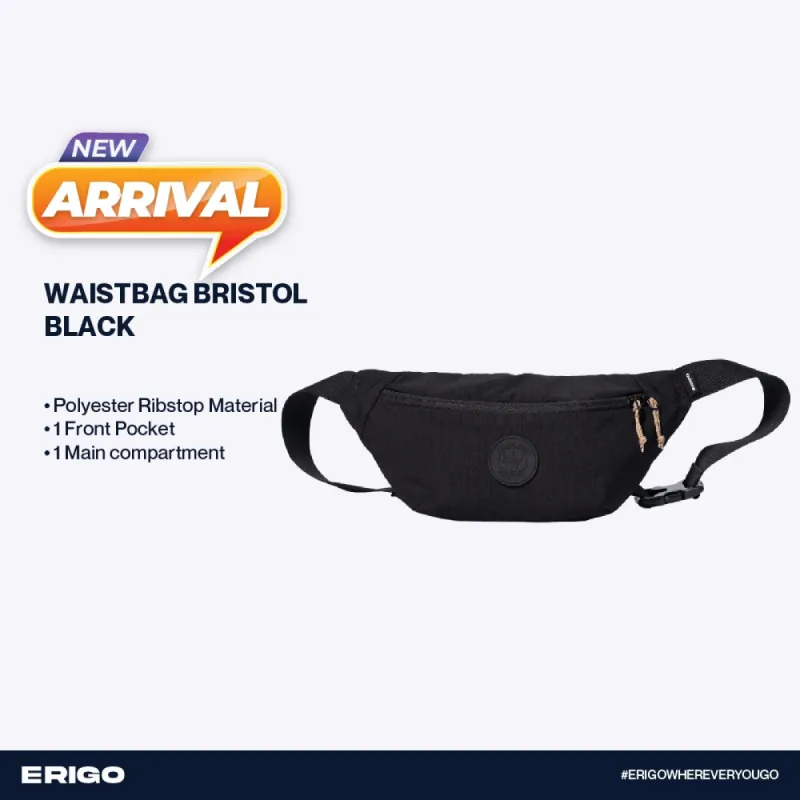 Erigo Waist Bag Bristol Black Unisex sold by Erigo