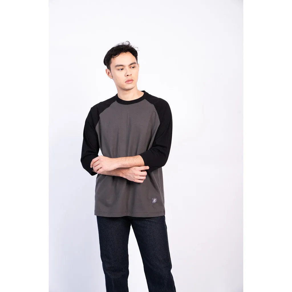 Erigo T-Shirt Raglan Laksh Black Asphalt Unisex sold by Erigo product image thumbnail 3