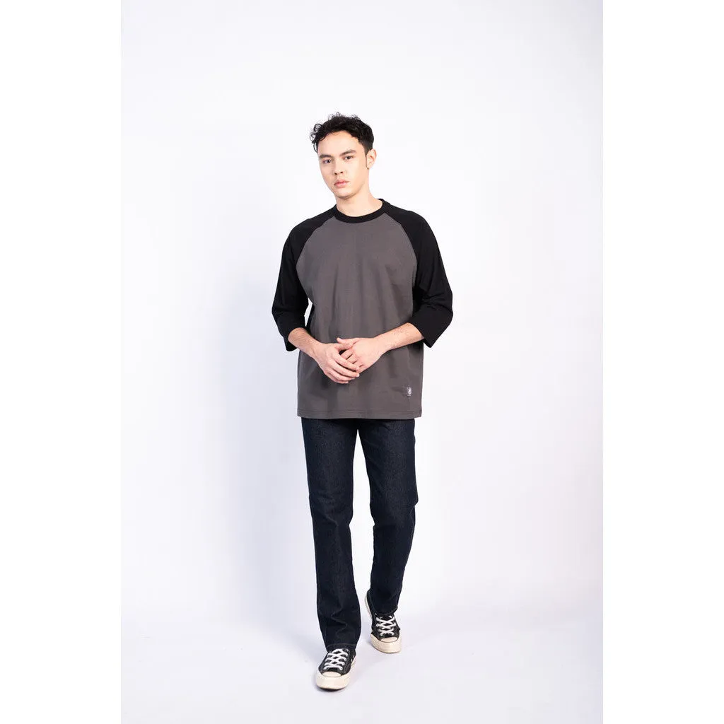 Erigo T-Shirt Raglan Laksh Black Asphalt Unisex sold by Erigo product image thumbnail 4