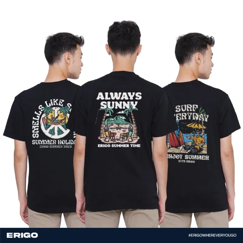Erigo Buy 1 Get 3 T-Shirt Oversize Graphic Bundling 1 | Amina Black, Aldric Black, Bernie Black sold by Erigo