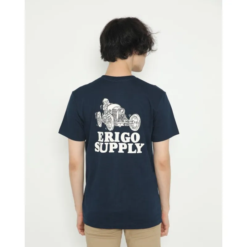 Erigo T-Shirt Old Machine Navy sold by Erigo