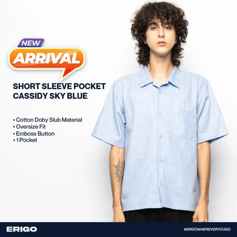 Erigo Short Sleeve Pocket Cassidy Sky Blue Unisex sold by Erigo