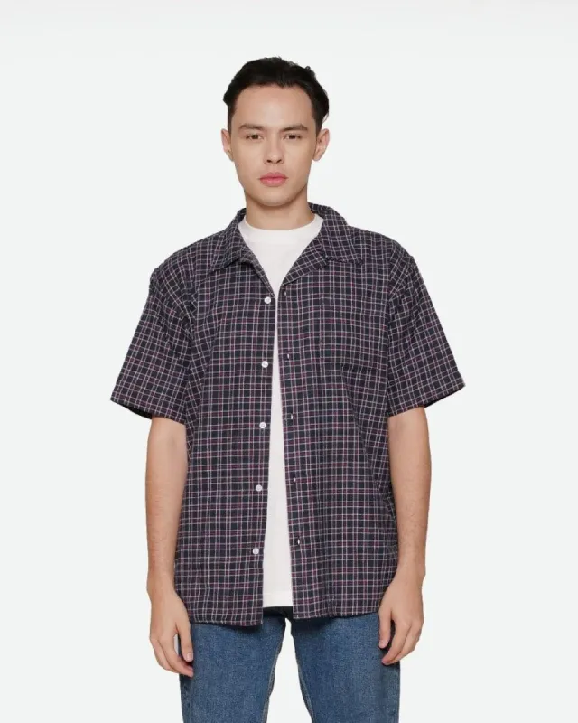 Erigo Short Sleeve Flannel Dyson Navy sold by Erigo