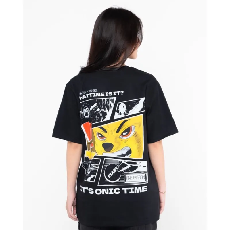 Erigo T-Shirt Oversize | Onic Velocity Black Unisex sold by Erigo
