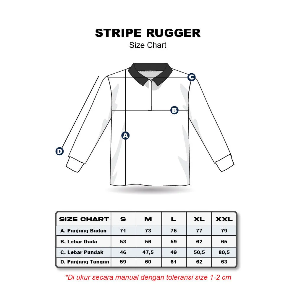 Erigo Longsleeve Rugger Stripe Carilon Small Striped Sage Unisex sold by Erigo product image thumbnail 5