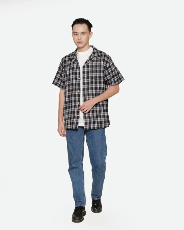 Erigo Short Sleeve Flannel Kragh Black sold by Erigo