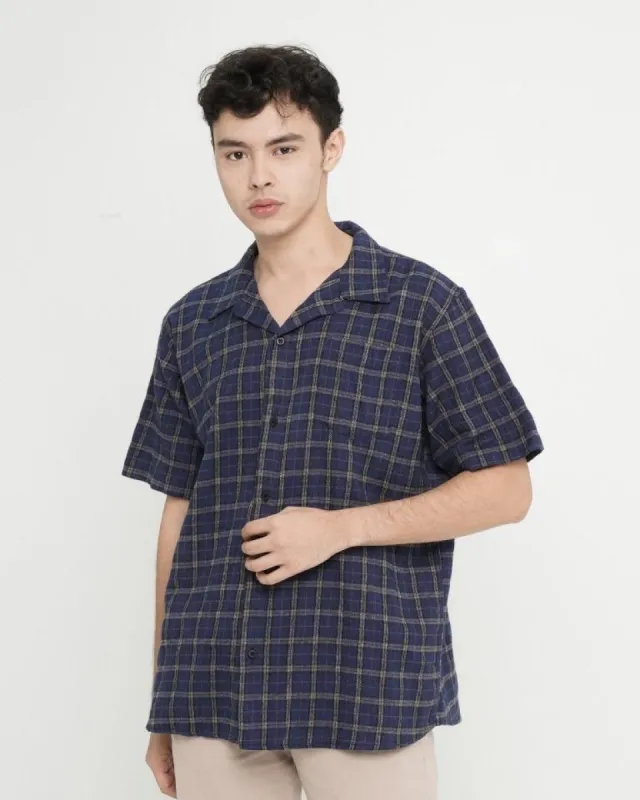 Erigo Short Sleeve Flannel Hermite Blue sold by Erigo