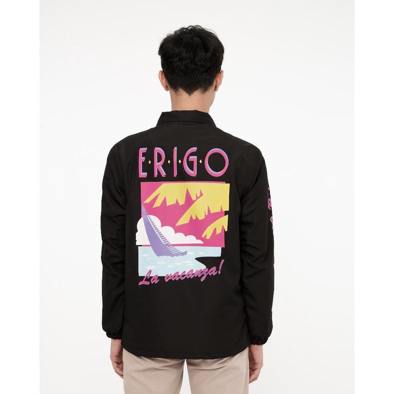 Erigo Coach Jacket Vacanza Black sold by Erigo