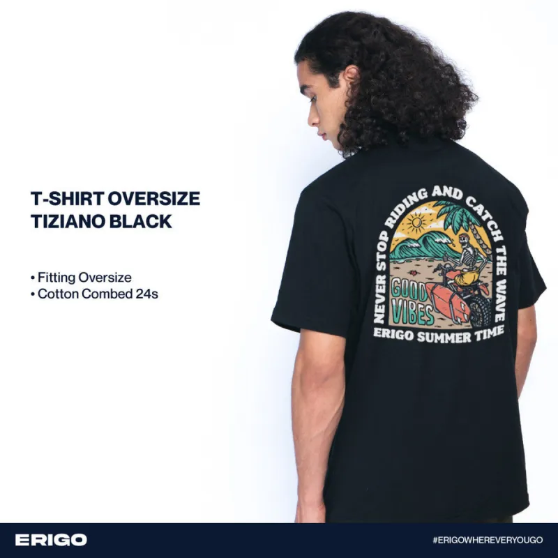 Erigo T-Shirt Oversize Graphic Tiziano Black sold by Erigo