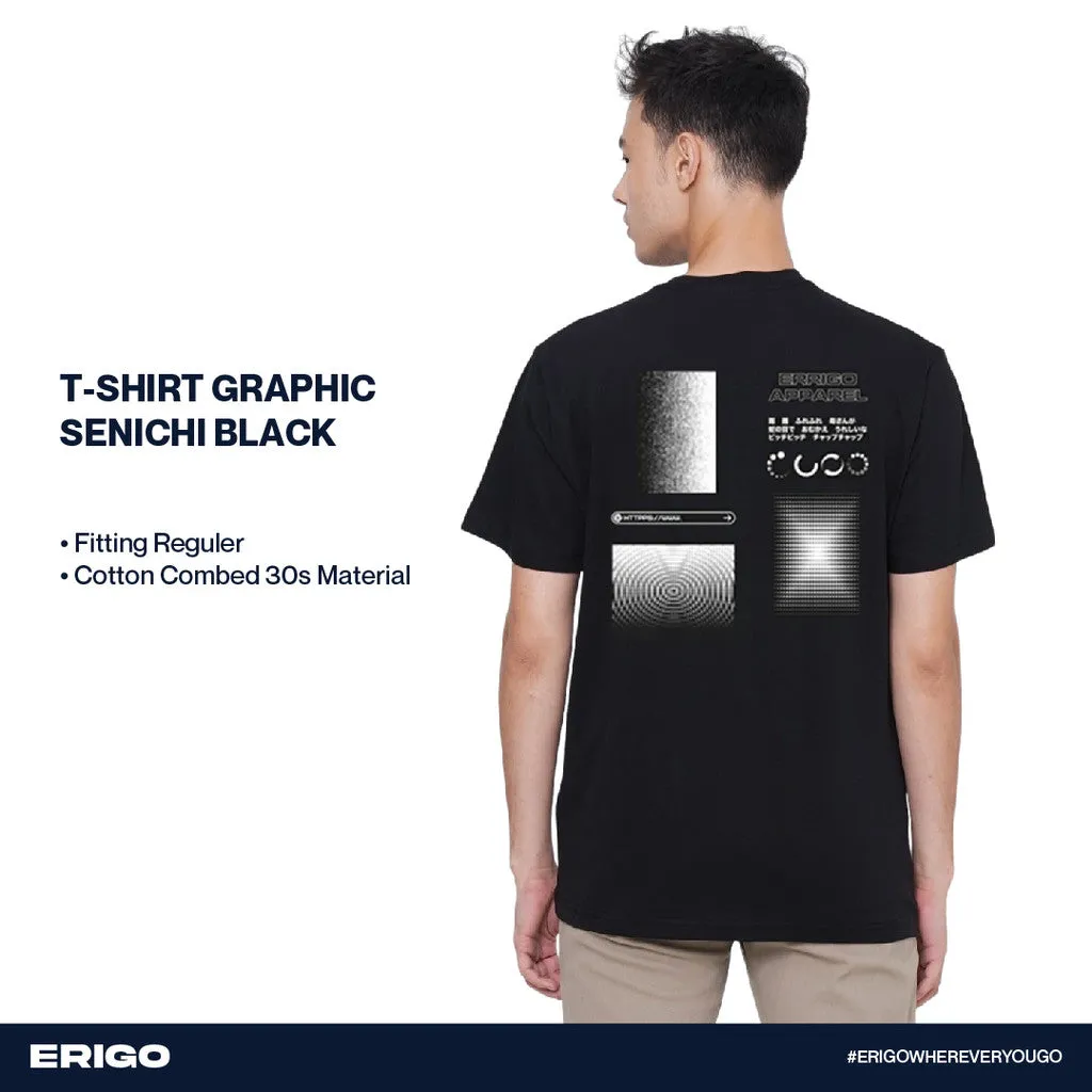 Erigo T-Shirt Graphic Senichi Black sold by Erigo product image thumbnail 5
