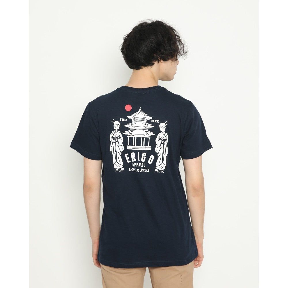 Erigo T-Shirt Jpn Temple Navy sold by Erigo
