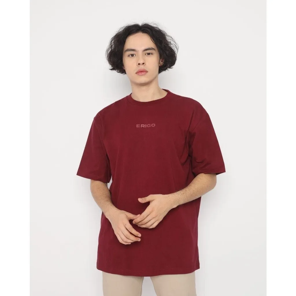 Erigo T-Shirt Oversize Armory Maroon Unisex sold by Erigo