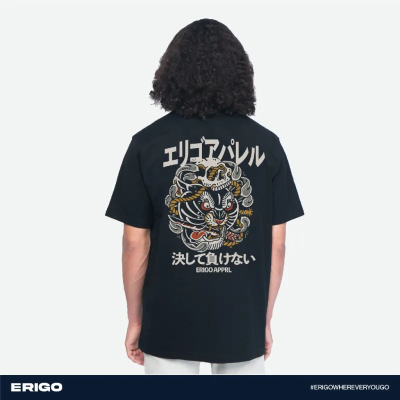 Erigo T-Shirt Oversize Graphic Series Seishiro Black sold by Erigo