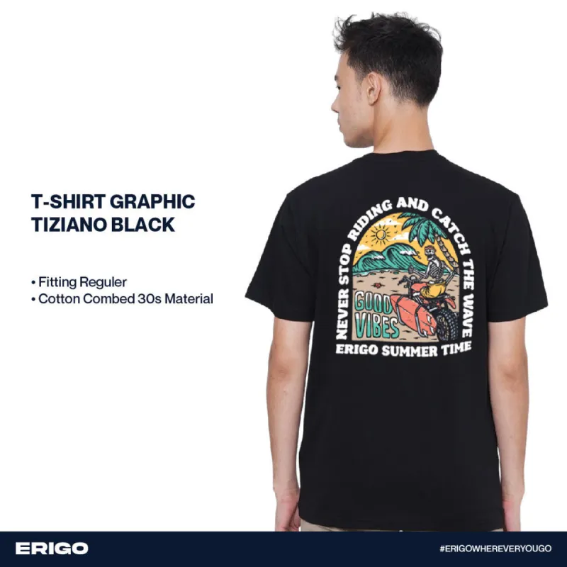 Erigo T-Shirt Graphic Tiziano Black sold by Erigo