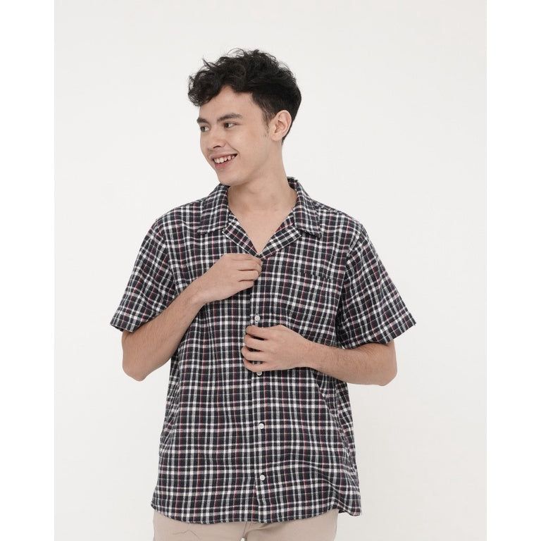 Erigo Short Sleeve Flannel Elodie Black sold by Erigo