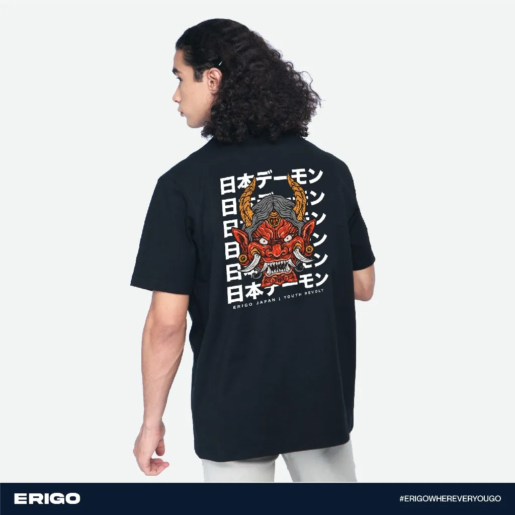 Erigo T-Shirt Oversize Graphic Series Sukehiro Black sold by Erigo
