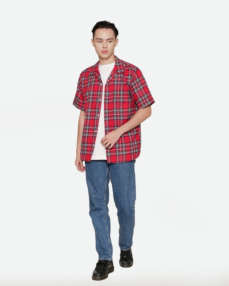 Erigo Short Sleeve Flannel Kensington Red sold by Erigo