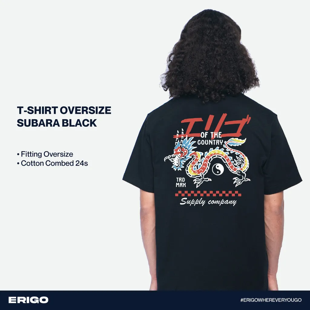 Erigo T-Shirt Oversize Graphic Subara Black sold by Erigo