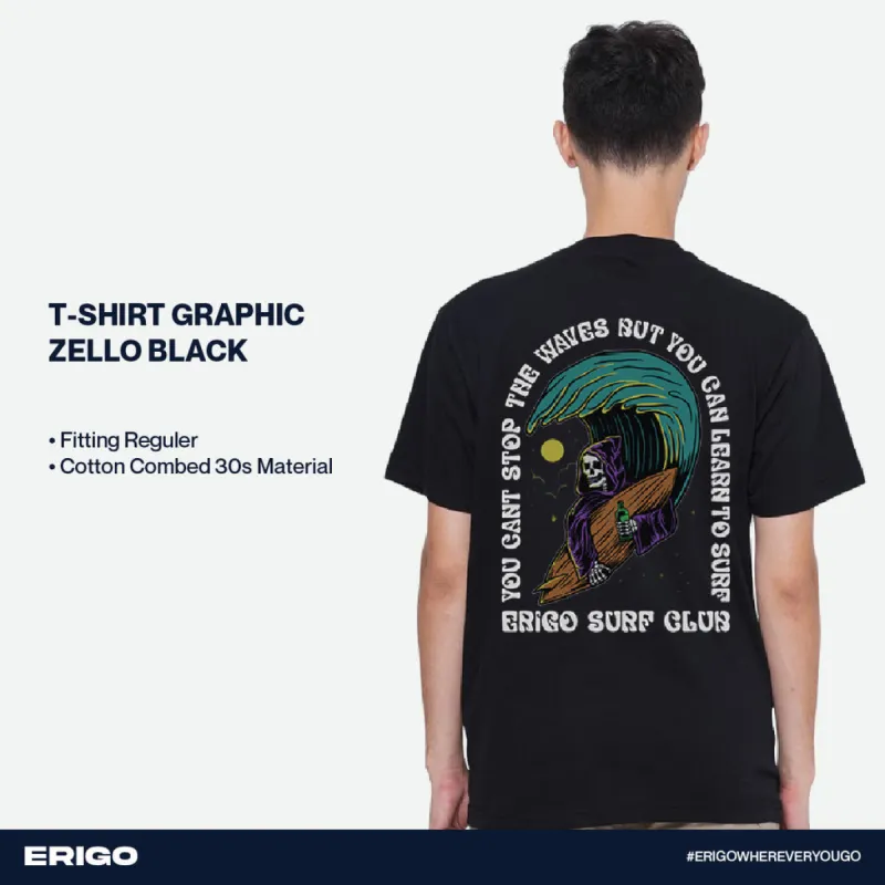 Erigo T-Shirt Graphic Zello Black sold by Erigo
