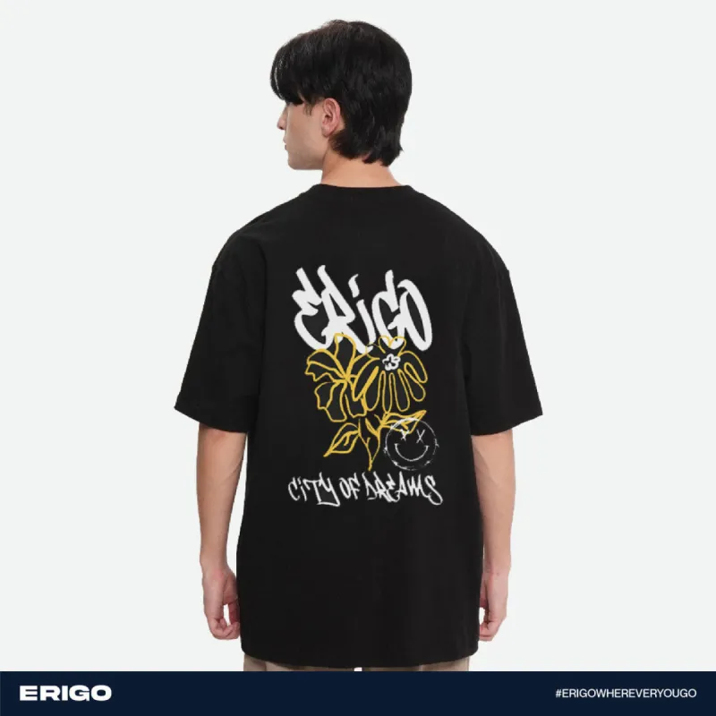 Erigo T-Shirt Oversize Graphic Series Denzel Black sold by Erigo