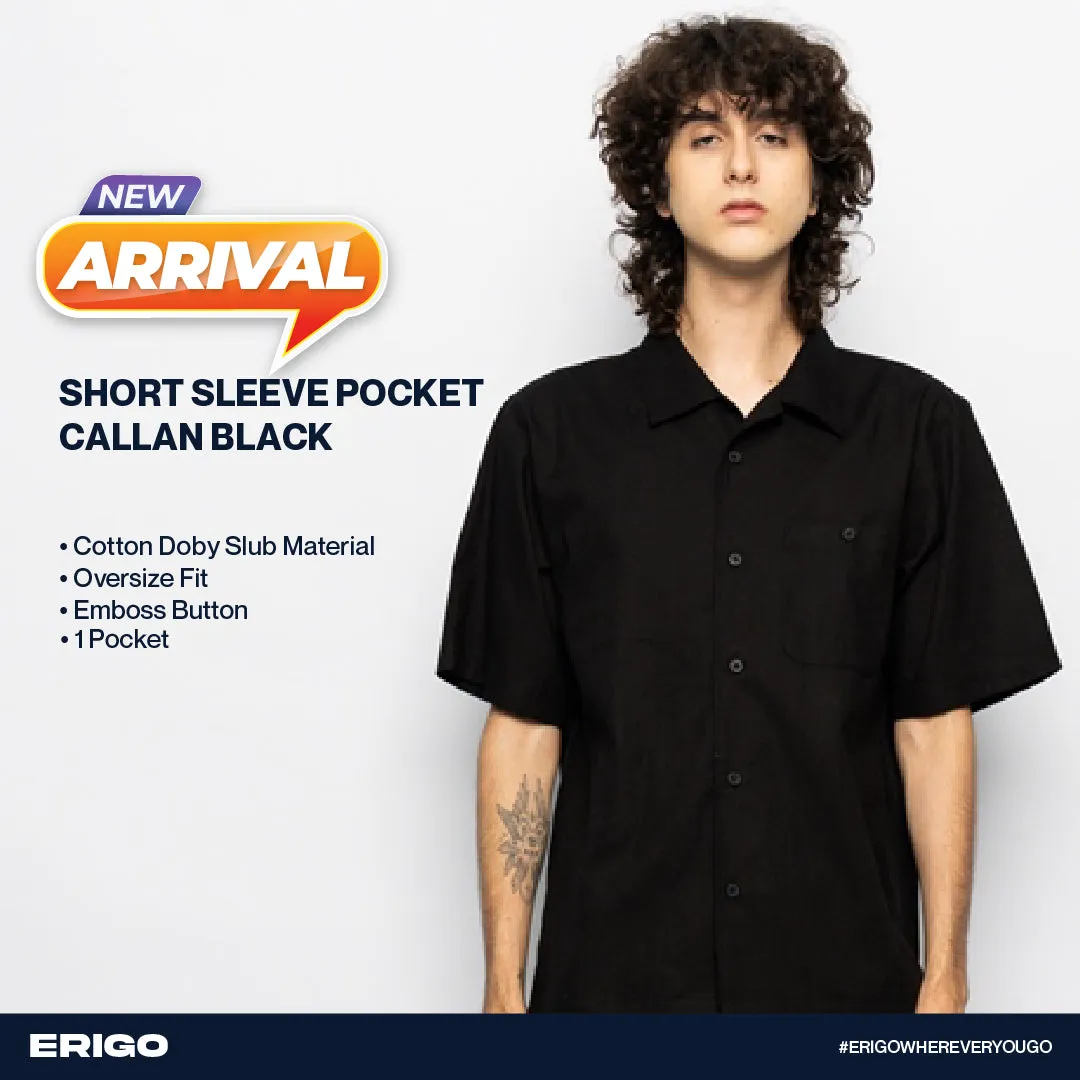 Erigo Short Sleeve Pocket Callan Black Unisex sold by Erigo