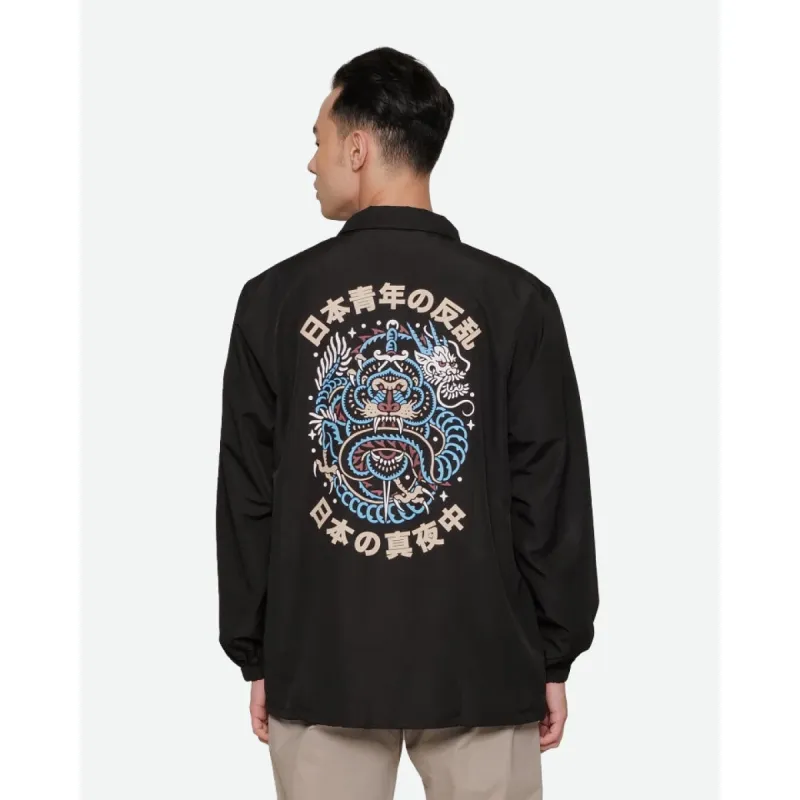 Erigo Coach Jacket Japan Pride Black sold by Erigo
