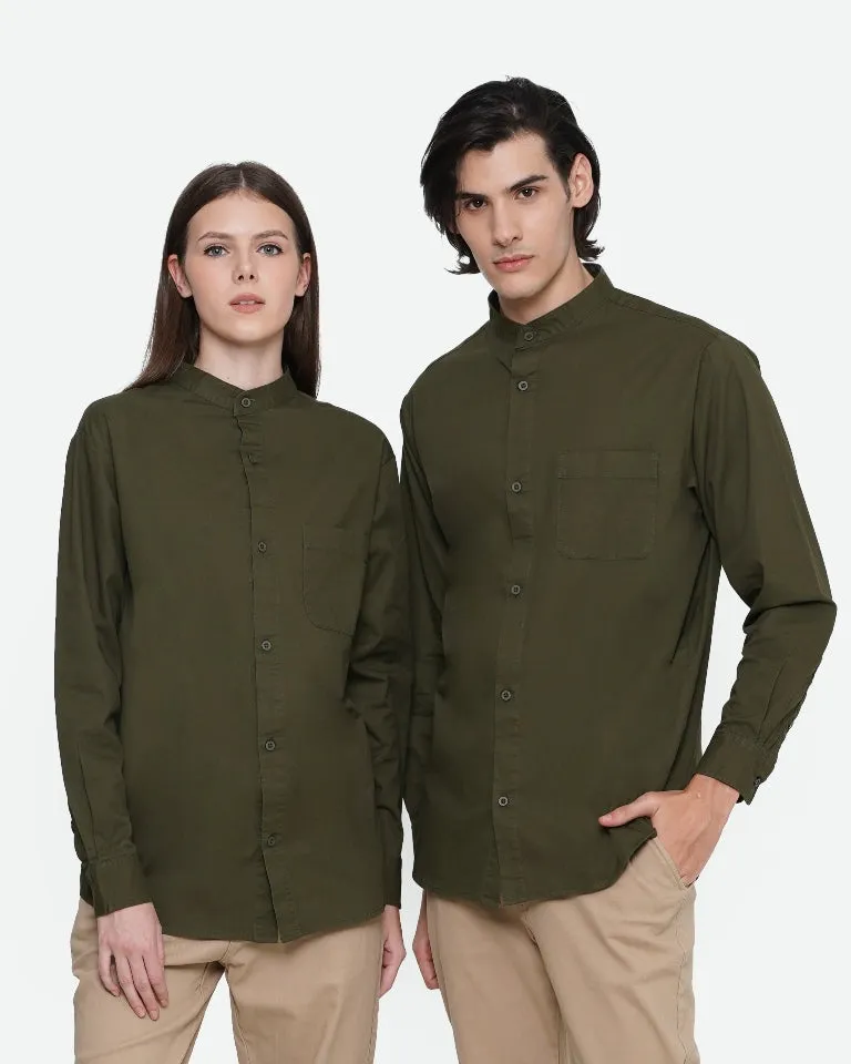 Erigo Kemeja Shanghai Longsleeve Humbold Army Unisex sold by Erigo