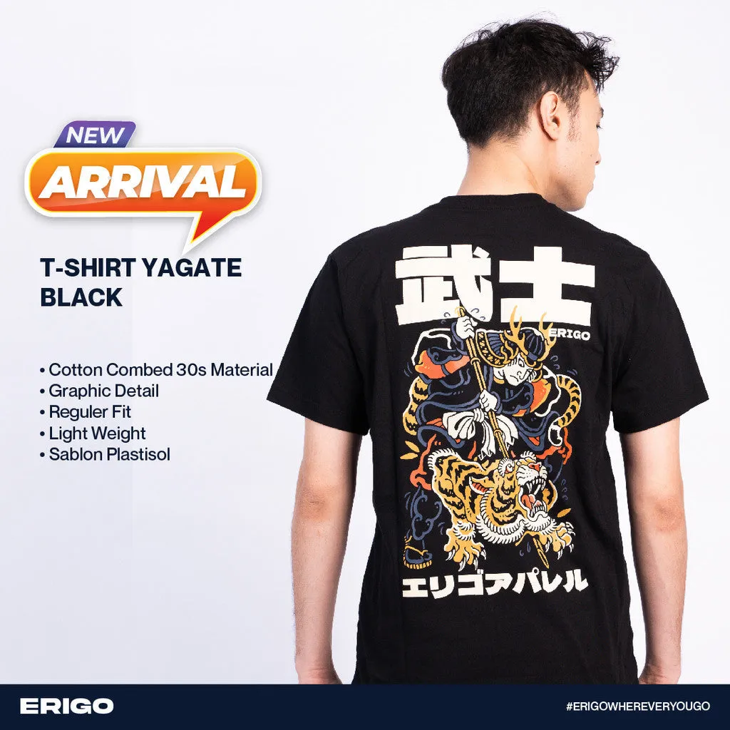 Erigo T-Shirt Yagate Black Unisex sold by Erigo
