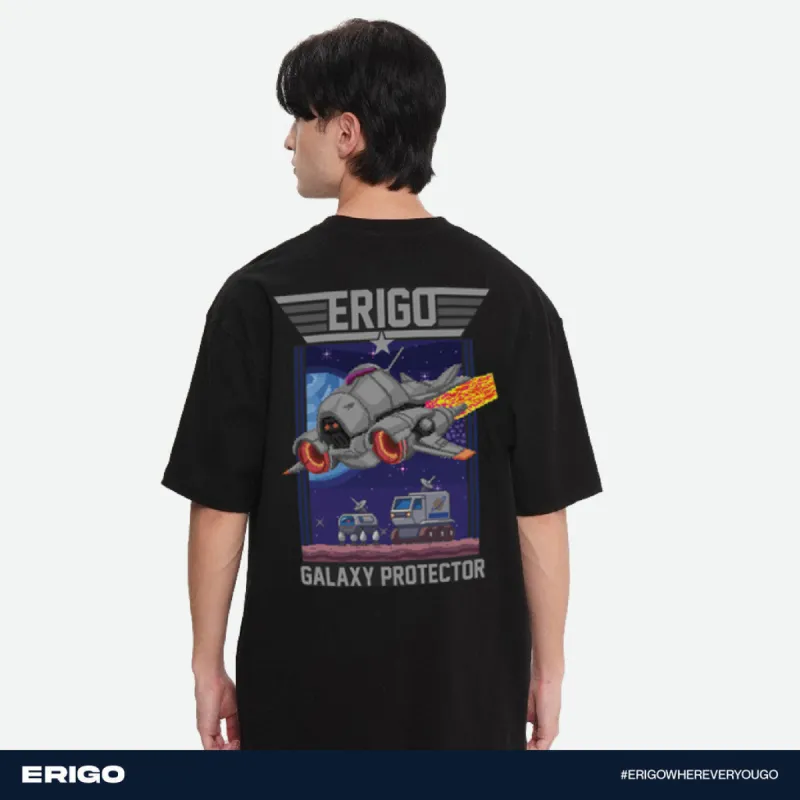 Erigo T-Shirt Oversize Graphic Series Galaxy Black sold by Erigo