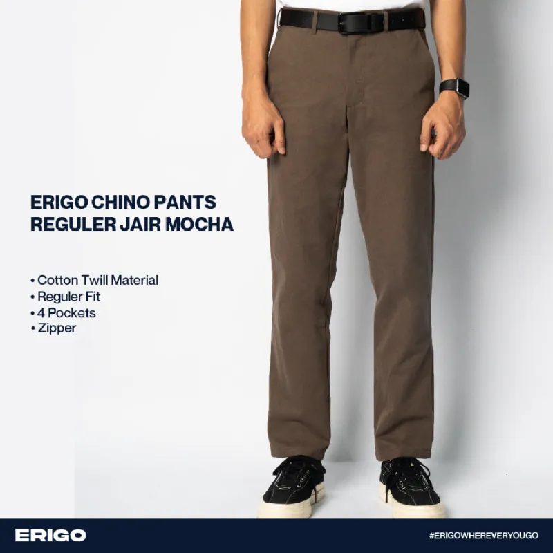 Erigo Chino Pants Regular Jair Mocha sold by Erigo