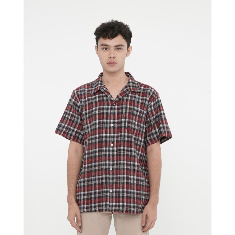 Erigo Short Sleeve Flannel Aetwolf Red sold by Erigo