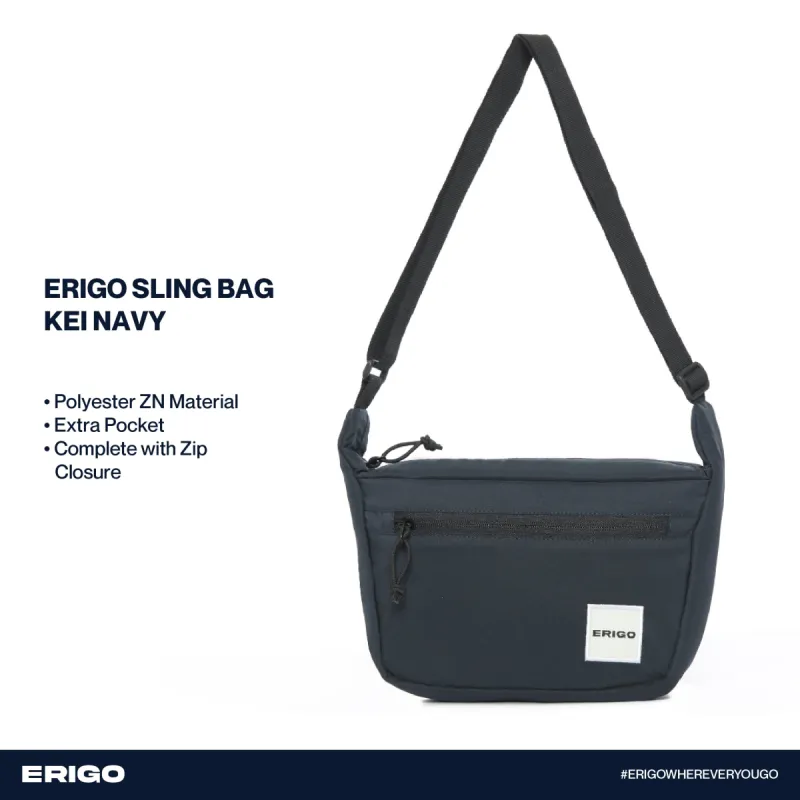 Erigo Sling Bag Kei Navy sold by Erigo