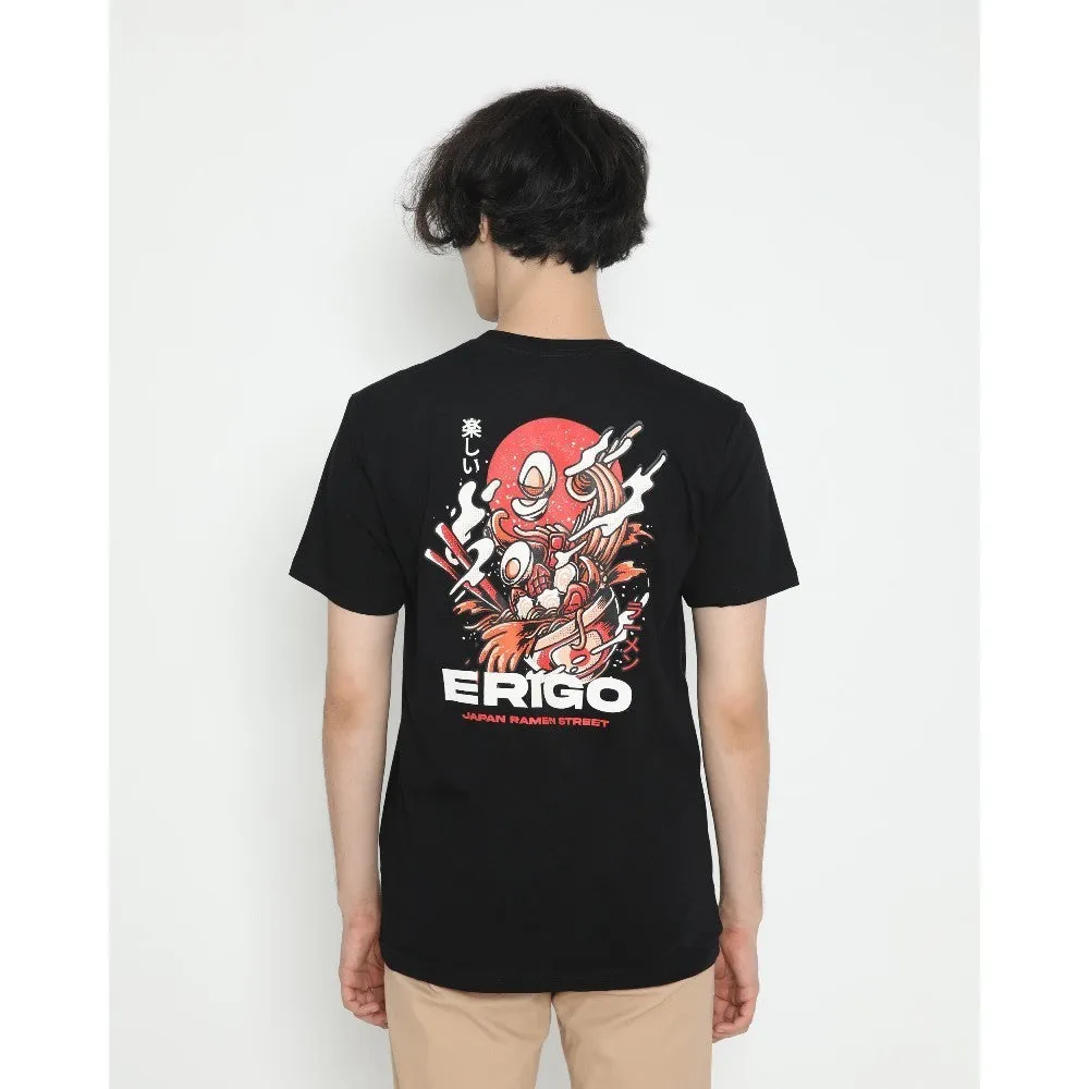 Erigo T-Shirt Ramen Street Black Unisex sold by Erigo