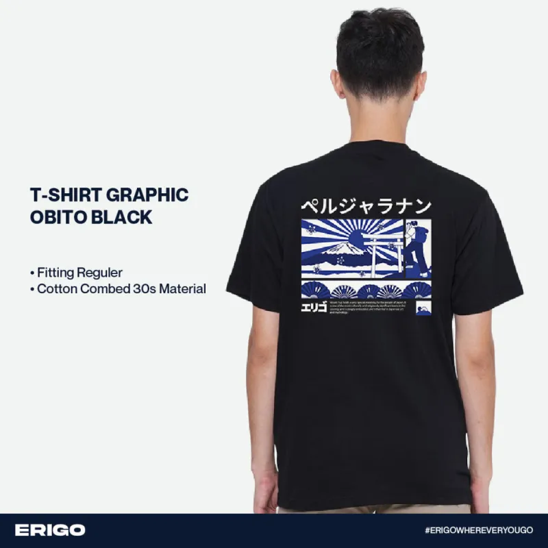 Erigo T-Shirt Graphic Obito Black sold by Erigo