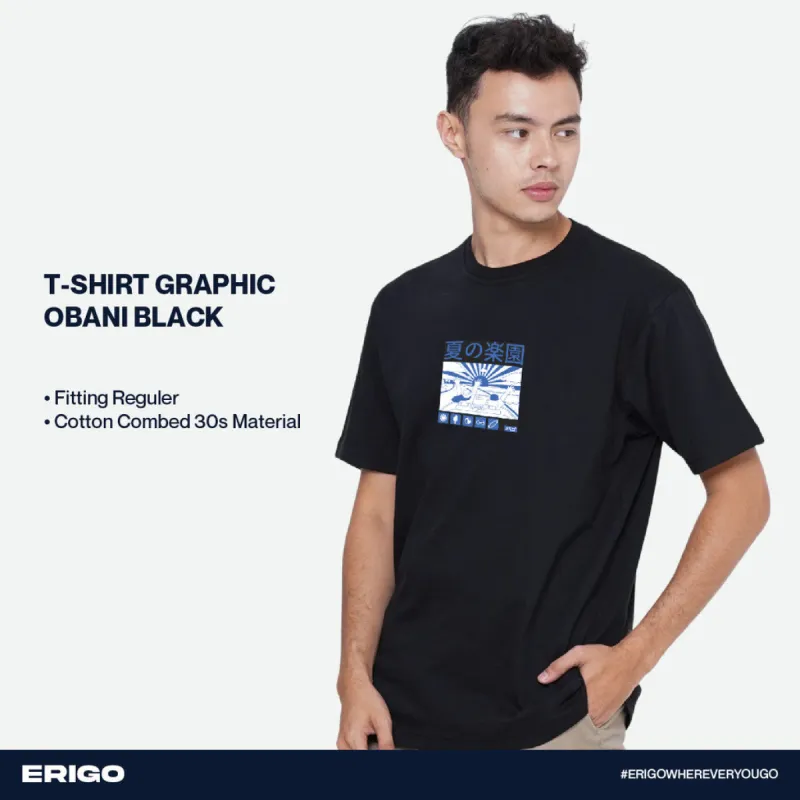 Erigo T-Shirt Graphic Obani Black sold by Erigo
