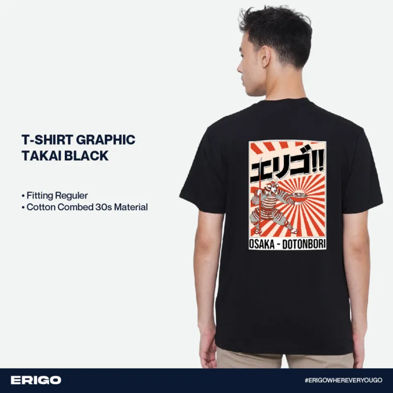 Erigo T-Shirt Graphic Takai Black sold by Erigo