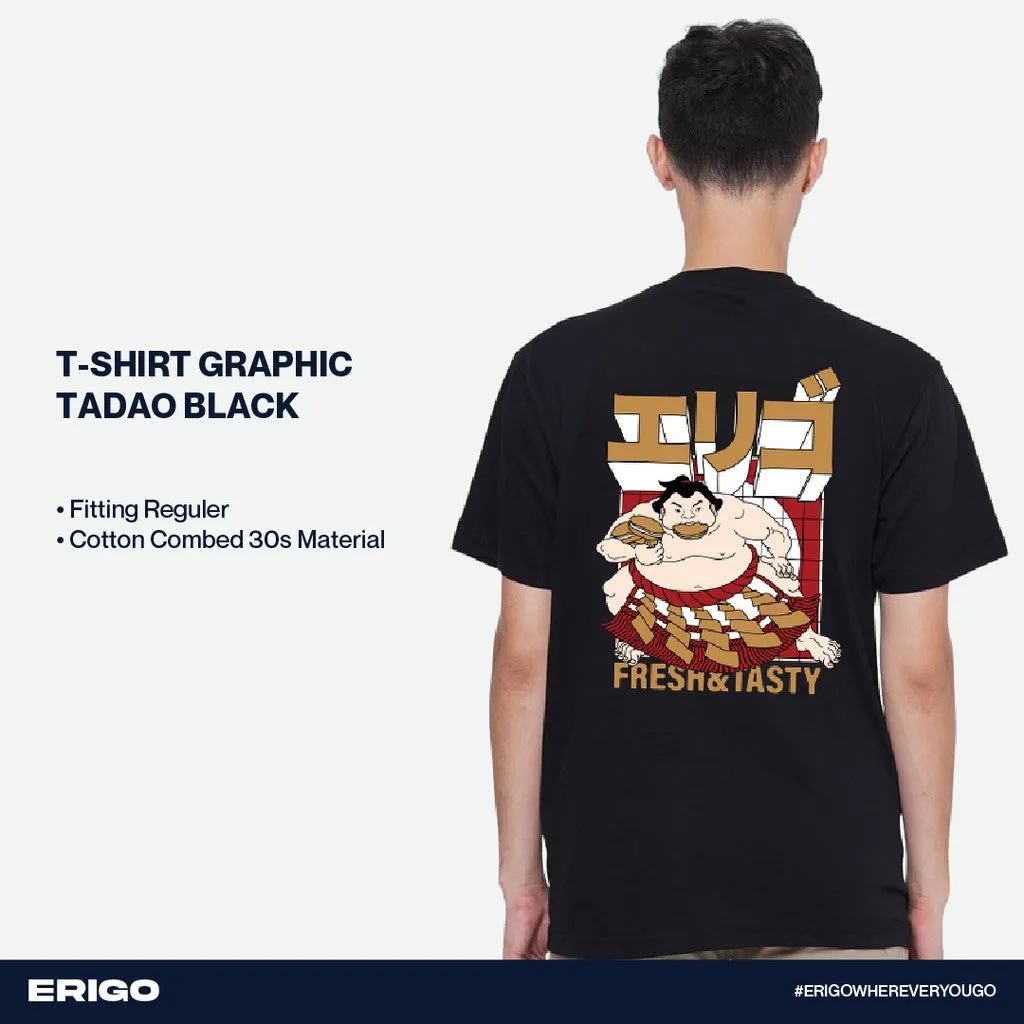 Erigo T-Shirt Graphic Tadao Black sold by Erigo
