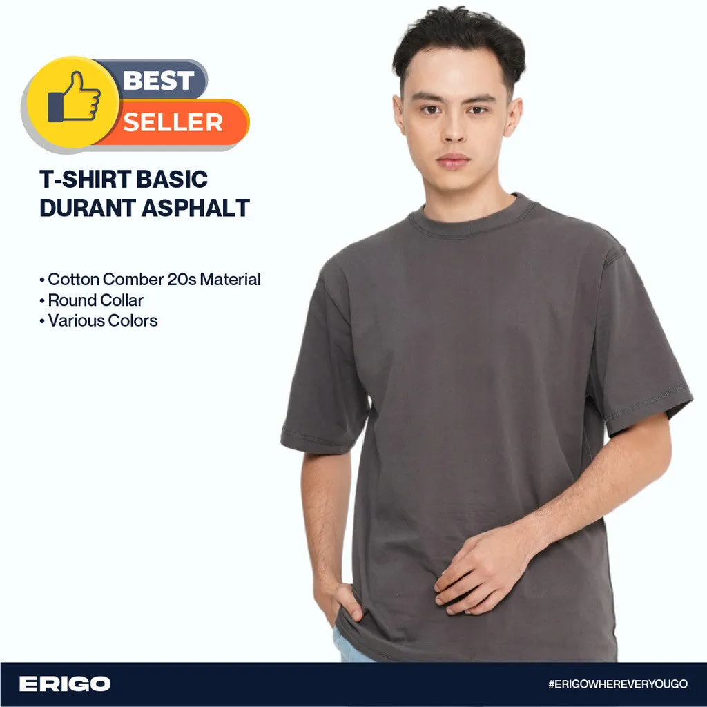 Erigo T-Shirt Basic Durant Ashpalt Unisex sold by Erigo