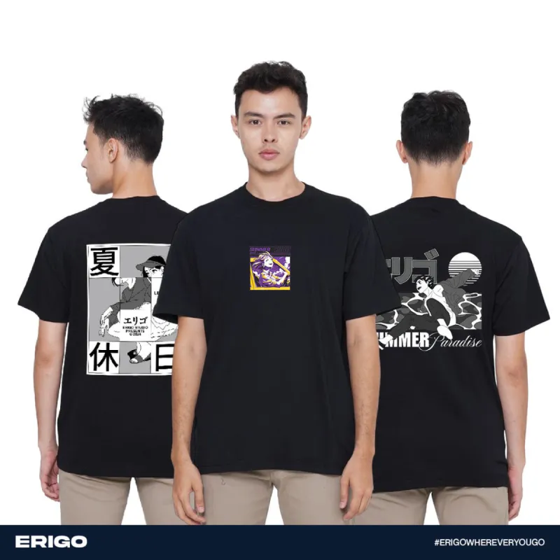 Erigo Buy 1 Get 3 T-Shirt Graphic Bundling 3 | Tamada Black, Tanaka Black, Tamotsu Black sold by Erigo