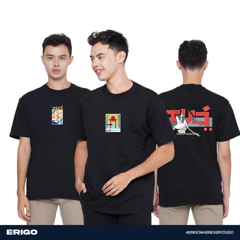 Erigo Buy 1 Get 3 T-Shirt Graphic Bundling 6 | Otoki Black, Orochi Black, Otoya Black sold by Erigo