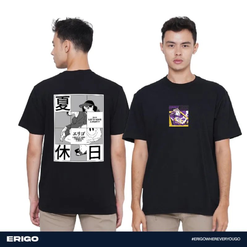 Erigo Buy 1 Get 2 T-Shirt Graphic Bundling 4 | Tamada Black, Tanaka Black sold by Erigo