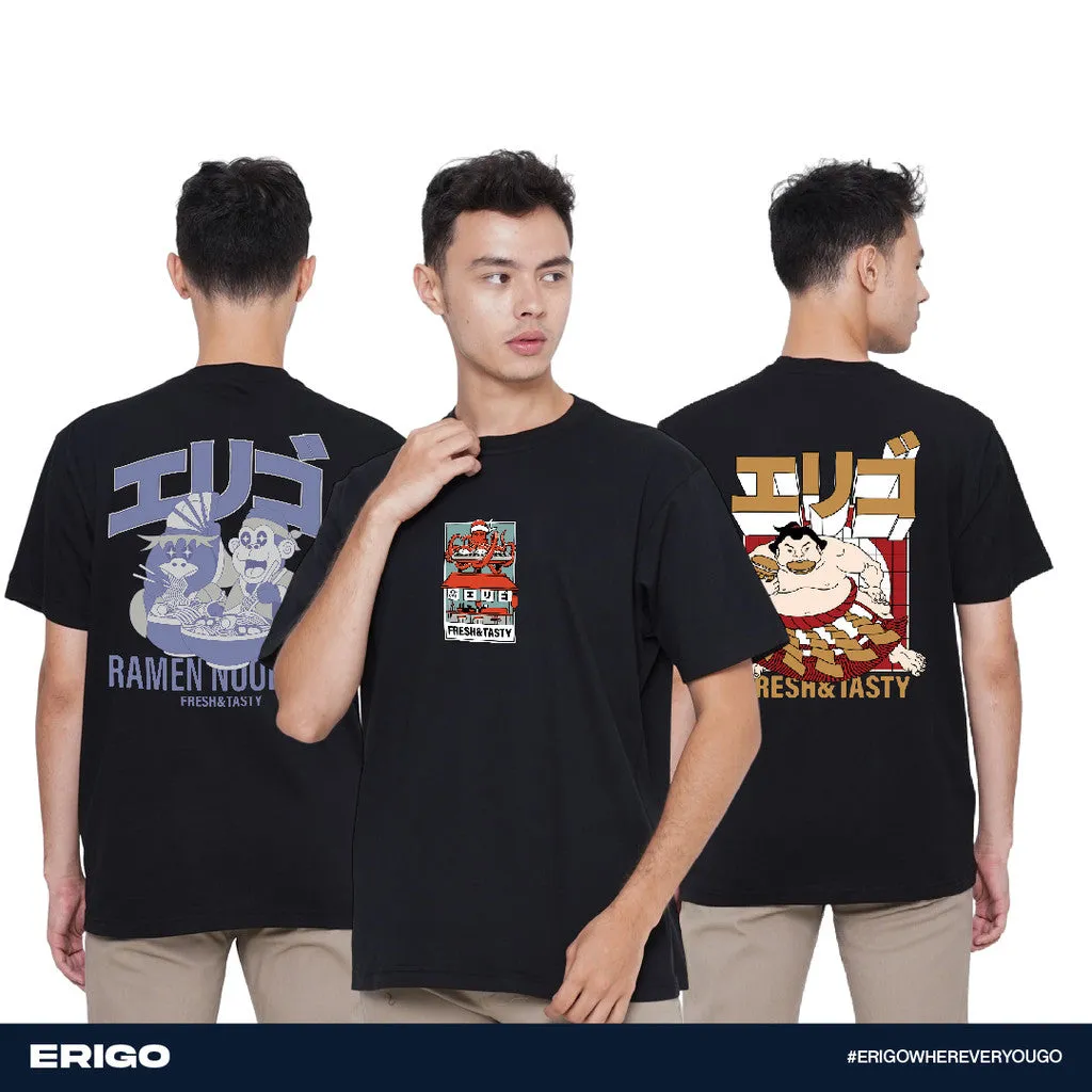 Erigo Buy 1 Get 3 T-Shirt Graphic Bundling 1 | Taroi Black, Toshio Black, Tadao Black sold by Erigo