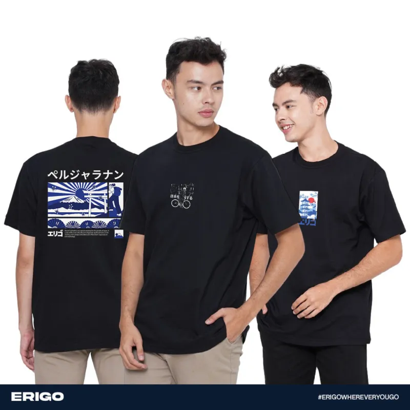 Erigo Buy 1 Get 3 T-Shirt Graphic Bundling 5 | Obito Black, Ohta Black, Okiatsi Black sold by Erigo