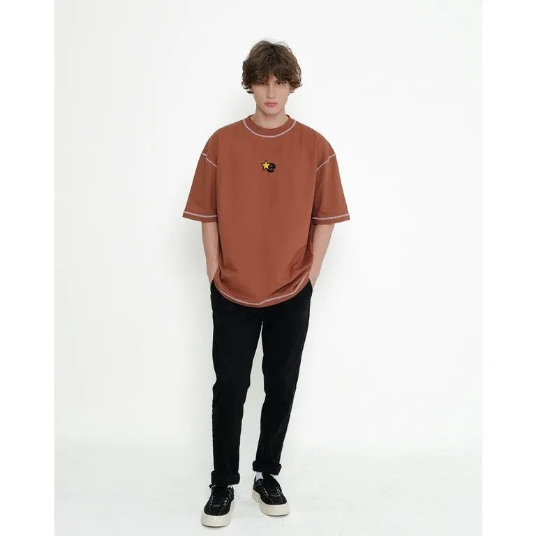 Erigo T-Shirt Oversize Stiching Overdeck Netral Color Unisex sold by Erigo product image thumbnail 2