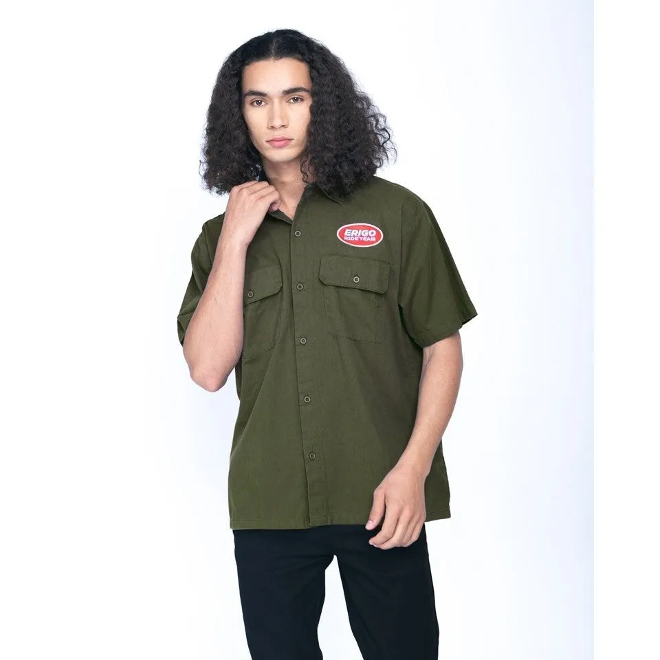 Erigo Work Shirt Nino Darkest Spruce Unisex sold by Erigo product image thumbnail 5